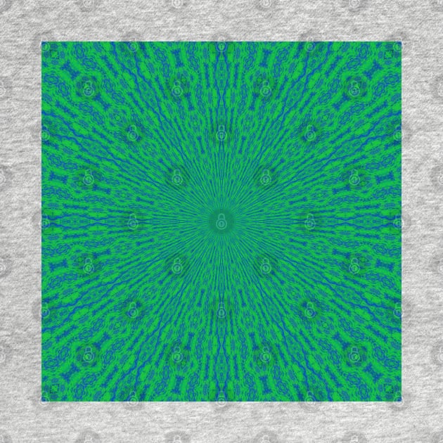 Psychedelic Dreams Amazing Aquamarine Green Pattern by PlanetMonkey